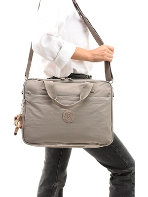 Sanmorris Unisex Klinkır Suya Dayanıklı Laptop Bölmeli Çapraz-El Askılı Evrak Laptop Çantası 3027