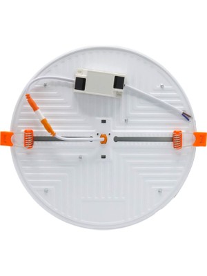 365Dükkan Ledx AL-AY24 36 Watt 4200 Lümen Genişlik Ayarlı Hareketli Raylı Yuvarlak Sıva Altı LED Panel