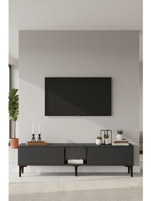 Ceneyra TSA1599A - Aplos TSA150 Tv Stand, Tv Sehpası, Tv Ünitesi 150CM Antrasit