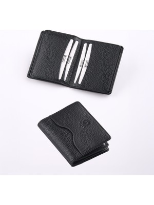 Ancora Leather Hakiki Deri KARTLIK-26207-SIYAH