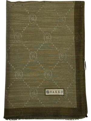 Vakko Pamuk Ipek Monogram Şal 42140-HAKI