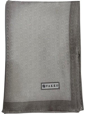 Vakko Ipek Jakar Monogram Şal 32225-VIZON