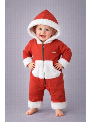 Chicsy Baby Kışlık Tatlı Bebek Kapüşonlu Peluş Fermuarlı Kışlık Tulum