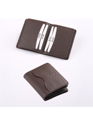 Ancora Leather Hakiki Deri KARTLIK-26207-KAHVERENGI