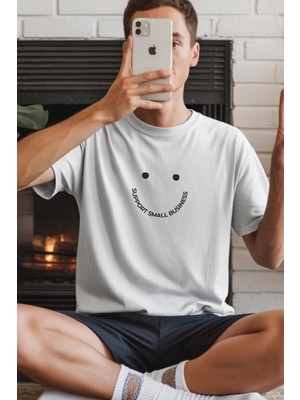 Velmora Fashion Unisex Oversize 24/1 Penye Dtf Baskılı Tişört - DTF269