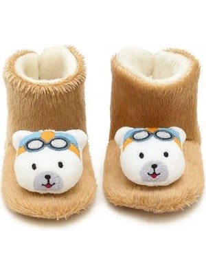 Minissa Baby Kids  Ev Botu-Panduf Kaymaz Taban Peluş Kafalı Unisex