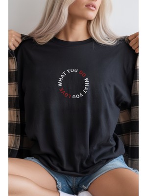 Velmora Fashion Unisex Oversize 24/1 Penye Dtf Baskılı Tişört - DTF289