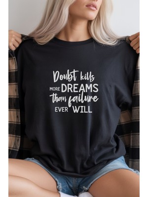 Velmora Fashion Unisex Oversize 24/1 Penye Dtf Baskılı Tişört - DTF291