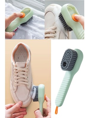 Privo Çok Amaçlı Deterjan Hazneli Pratik El Temizlik Fırçası Ayakkabı Bot Lavabo Yıkama Fırçası