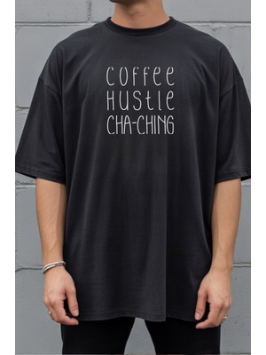 Velmora Fashion Unisex Oversize 24/1 Penye Dtf Baskılı Tişört - DTF287