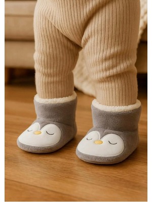 Minissa Baby Kids Çocuk Panduf, Bebek Ev Botu  Desenli Sevimli Nakışlı Patik