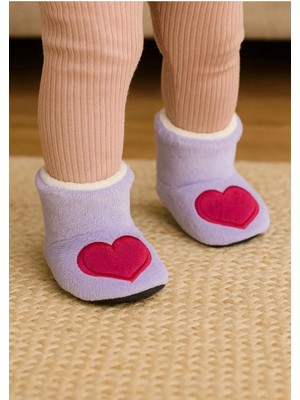 Minissa Baby Kids Çocuk Panduf, Bebek Ev Botu  Desenli Sevimli Nakışlı Patik