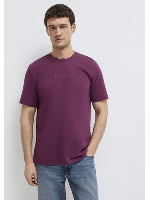 Mavi Mavi Logo Baskılı Mor Tişört 0612732-70670