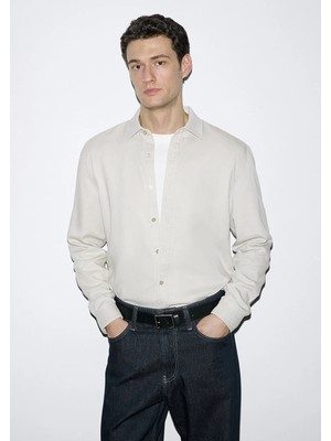 Mavi Bej (Tencel™) Gömlek 0210818-70134