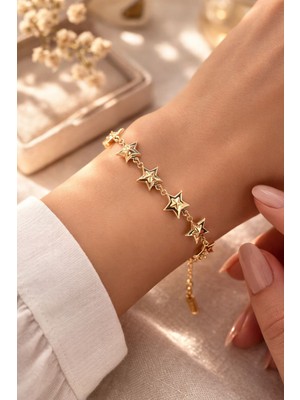 Xuping 14 Ayar Altın Kaplama Sarı Bijuteri Bileklik Modeli