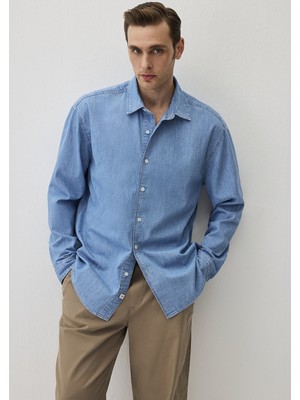 Mavi Theo Edition Açık Mavi Jean Gömlek 0211655-90893