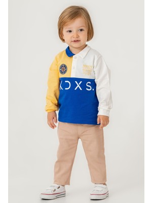 Kidex’s Baby Erkek Bebek Pamuklu Polo Takım Pantolon Üst Ikili Takım Düğün Doğum Günü Nişan Nikah Bayram