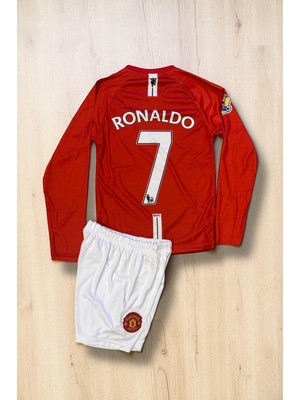 Çağrı Giyim Nostaljik 2008 Manchester United Ronaldo Uzun Kollu Çocuk Forma