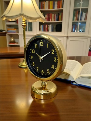 Bucuks Mey Ithalat® Klas Gold 25 x 20 cm Metal Masa Saati