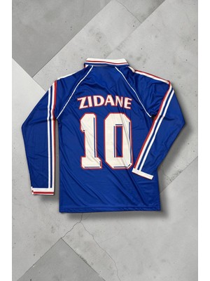 Çağrı Giyim Nostaljik 98 Dünya Kupası Zidane Uzun Kollu Forma