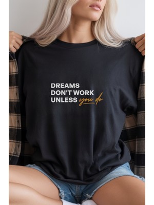 Velmora Fashion Unisex Oversize 24/1 Penye Dtf Baskılı Tişört - DTF294