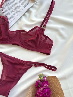 Nivolia Douce Balenli Tül Sütyen Takımı