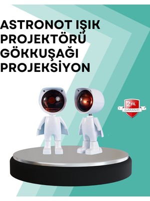 360° Ayarlanabilir Başlıklı Astronot Gece Lambası Nemere