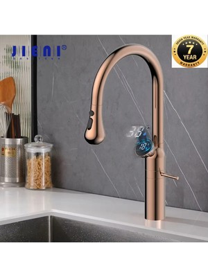 OEM Mutfak Evye Bataryası Dijital LED Ekranlı 3 Fonksiyonlu Spiralli Fiskiye Ithal 7 Yıl Garantili