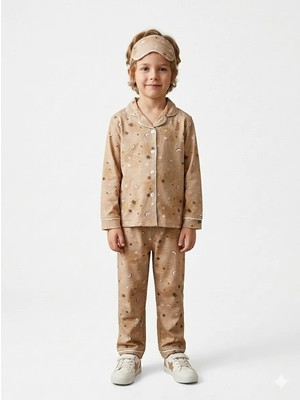 Modaplaza Kız Çocuk Ay Dede Baskılı Pijama Takım