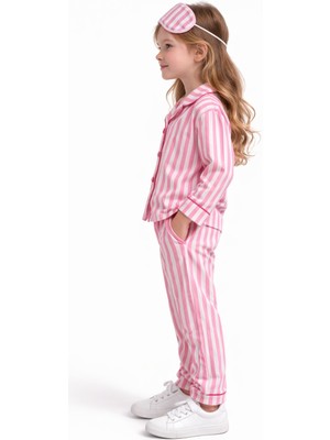 Modaplaza Kız Çocuk Çizgili Pijama Takım