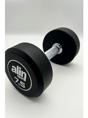 Alin Sport 7,5 kg Kauçuk Kaplı Profesyonel Olimpik Dumbbell ( Dambıl ) - Beyaz Alin