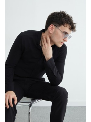 FullaModa Çizgili Düğmeli Gömlek