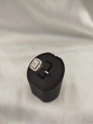 Generic 925 Ayar Gümüş Baget Model Kadın Yüzüğü- Ölçü No: 15
