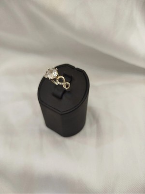 Generic 925 Ayar Gümüş Kadın Yüzüğü Sonsuzluk Detaylı– Tektaş Model/ Ölçü No: 13