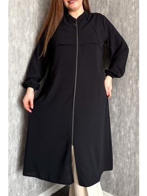 Modaplaza Kadın Krep Fermuarlı Kap 7571