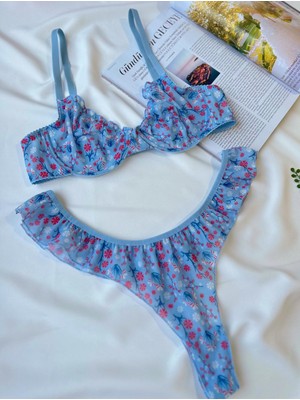 Nivolia Douce Tül Fırfırlı Bralet Sütyen Takımı