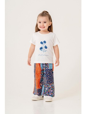 Chicsy Baby Tatlı Çiçek Desenli Oversize Rahat Kesim Kız Bebek Takımı