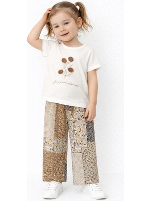 Chicsy Baby Tatlı Çiçek Desenli Oversize Rahat Kesim Kız Bebek Takımı