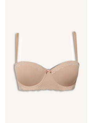 DeFacto Dantel Detaylı Micro Kaplı Yarım Dolgulu Balenli Balkonet Sütyen G9373AX26SP