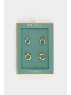 Reis x DeFacto Gold 2'li Küpe G4178AXNS