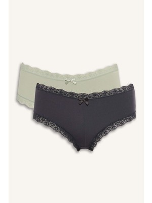 DeFacto Dantel Detaylı Micro 2li Hipster KÜLOT F0236AX26SP