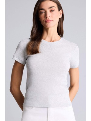 DeFacto Slim Fit Basic Ribana Tişört H1354AX26SM