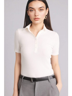 DeFacto Slim Fit Polo Yaka Fitilli Kaşkorse Tişört C6249AX26SP