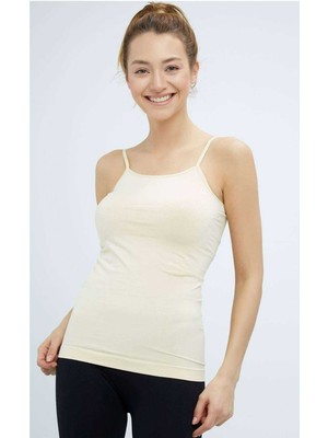 Marsilyan Elite Life Kadın Ip Askılı Iz Yapmaz Uzun Ten Atlet 846