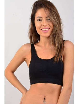 Marsilyan Elite Life Sünger Destekli Kadın Siyah Büstiyer 772