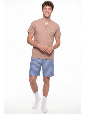 Penti Erkek Renkli Desert Sand Pijama Takımı