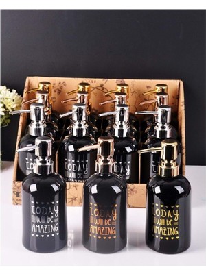 Marsilyan Yaldızlı Siyah Sıvı Sabunluk 1 Adet ROYALEKS-PAÇİ400708