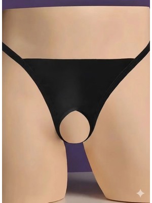 Çamaşır Kenti Secret Siyah Özel Bölgesi Açık Kadın String BC0056