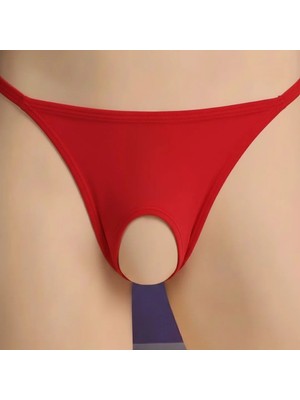 Çamaşır Kenti  Kırmızı Özel Bölgesi Açık Kadın String TG270057