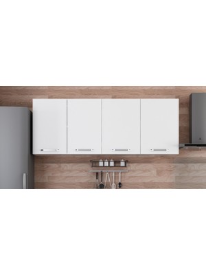 Minar 190 cm Mutfak Dolabı Beyaz 190-B1-ÜST Modül